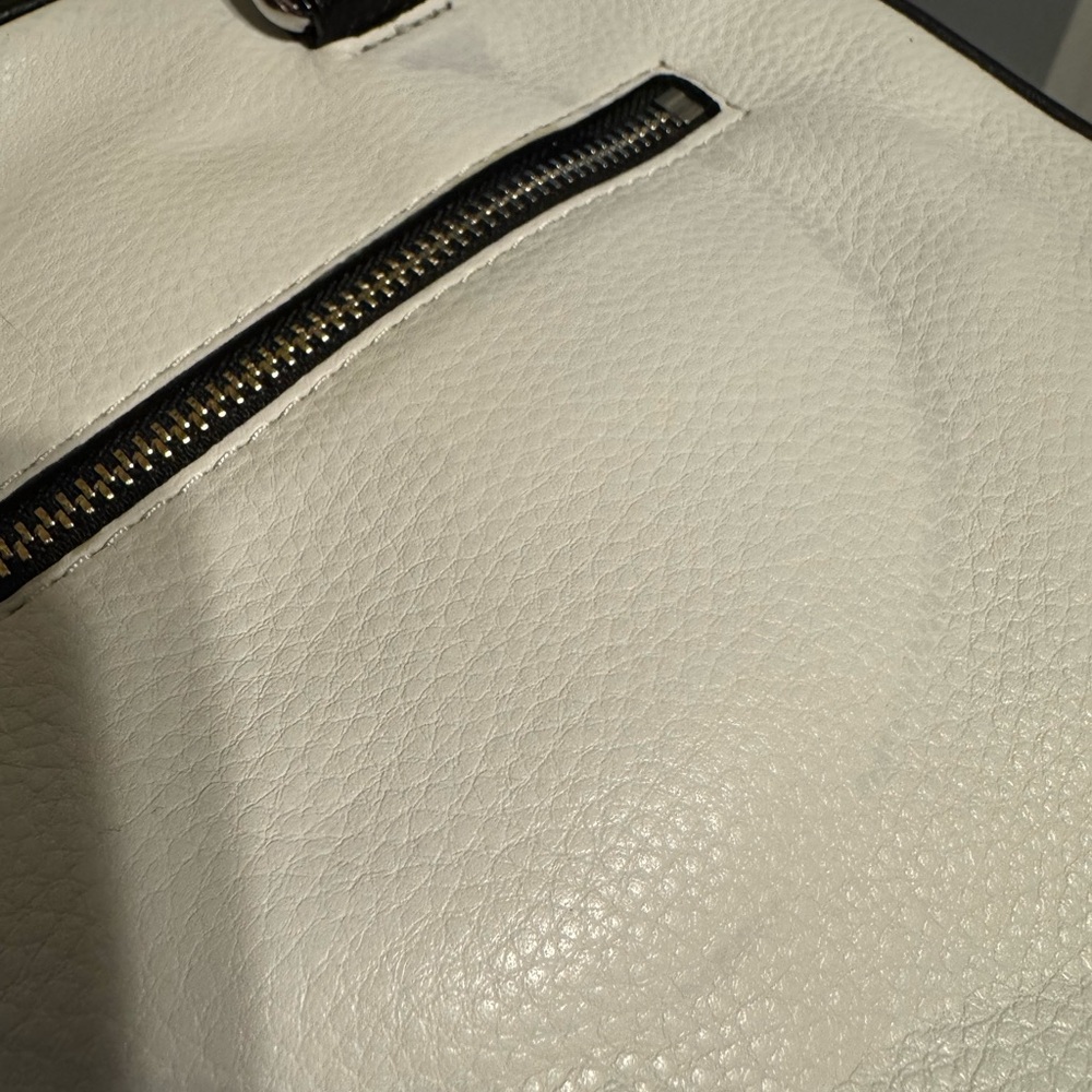 Michael Kors Black and White Leather Handbag Purse - Picture 6 of 6